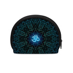 Blue Om Mandala Print Coin Purse