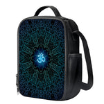 Blue Om Mandala Print Crossbody Lunch Bag