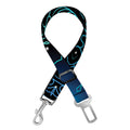Blue Om Mandala Print Dog Seat Belt
