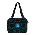 Blue Om Mandala Print Double Strap Bible Bag
