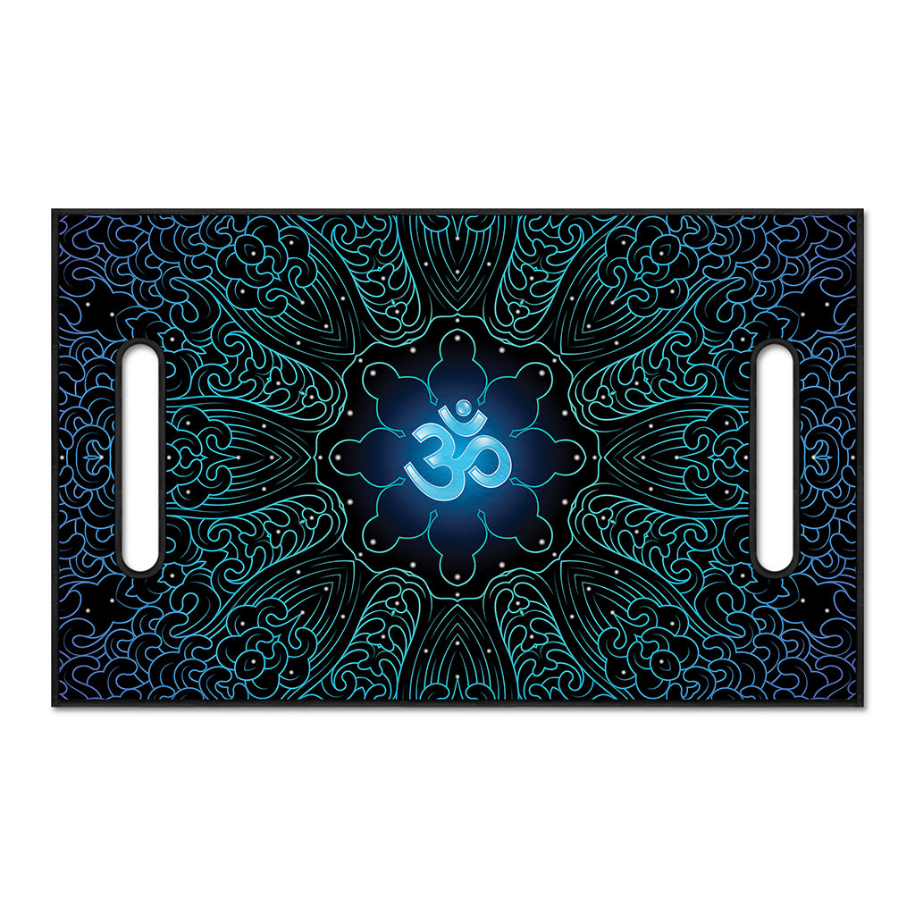 Blue Om Mandala Print Golf Cart Seat Cover