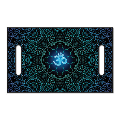 Blue Om Mandala Print Golf Cart Seat Cover