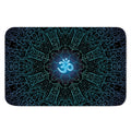 Blue Om Mandala Print Indoor Door Mat