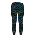 Blue Om Mandala Print Men's Leggings
