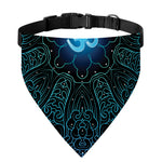 Blue Om Mandala Print Over The Collar Dog Bandana