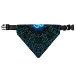 Blue Om Mandala Print Over The Collar Dog Bandana