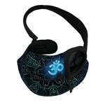 Blue Om Mandala Print Pet Sling Carrier