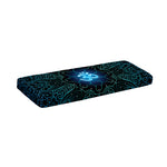 Blue Om Mandala Print Piano Keyboard Cover