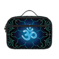 Blue Om Mandala Print Portable Lunch Bag