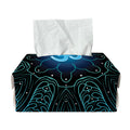 Blue Om Mandala Print Rectangle Tissue Box Cover