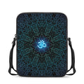 Blue Om Mandala Print Rectangular Crossbody Bag