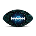 Blue Om Mandala Print Rugby Ball