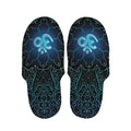 Blue Om Mandala Print Slippers