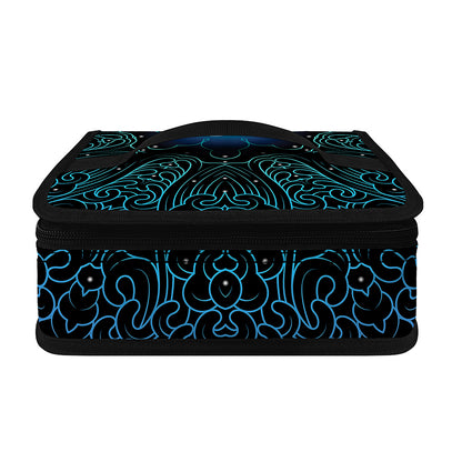 Blue Om Mandala Print Small Lunch Bag