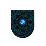 Blue Om Mandala Print Toilet Lid Cover