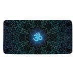 Blue Om Mandala Print Towel