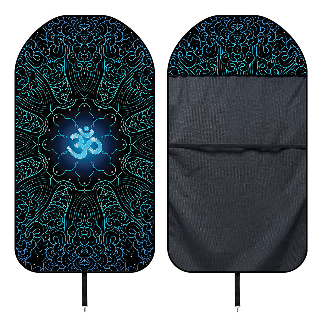 Blue Om Mandala Print Waterproof Car Seat Cover