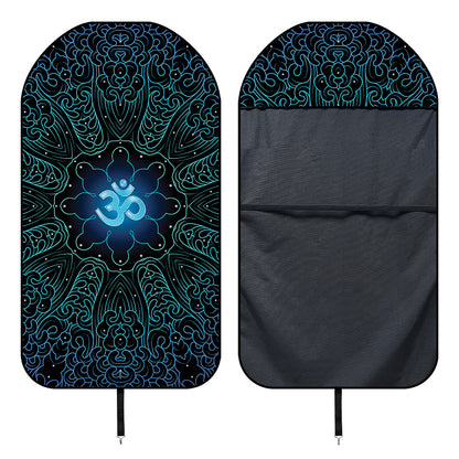 Blue Om Mandala Print Waterproof Car Seat Cover
