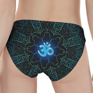 Blue Om Mandala Print Women's Panties