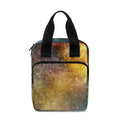 Blue Orange Stardust Galaxy Space Print Bible Tote Bag