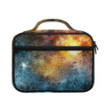 Blue Orange Stardust Galaxy Space Print Briefcase Bible Bag