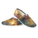 Blue Orange Stardust Galaxy Space Print Casual Shoes