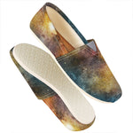 Blue Orange Stardust Galaxy Space Print Casual Shoes