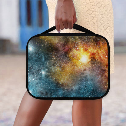 Blue Orange Stardust Galaxy Space Print Classic Bible Case