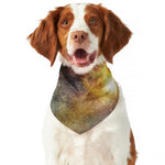 Blue Orange Stardust Galaxy Space Print Dog Bandana