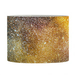 Blue Orange Stardust Galaxy Space Print Drum Lamp Shade