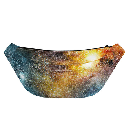 Blue Orange Stardust Galaxy Space Print Fanny Pack