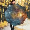 Blue Orange Stardust Galaxy Space Print Foldable Umbrella