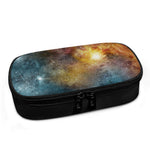 Blue Orange Stardust Galaxy Space Print Insulin Cooler Travel Case