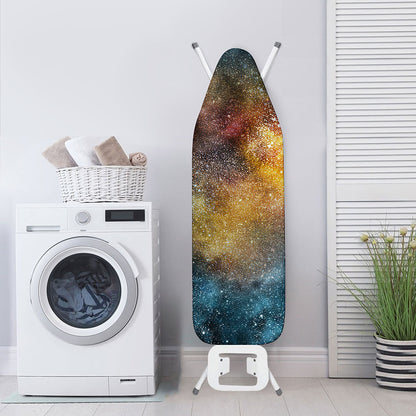Blue Orange Stardust Galaxy Space Print Ironing Board Cover