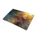 Blue Orange Stardust Galaxy Space Print Pet Cooling Mat Cover