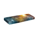 Blue Orange Stardust Galaxy Space Print Piano Keyboard Cover