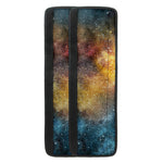 Blue Orange Stardust Galaxy Space Print Refrigerator Handle Covers