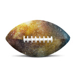 Blue Orange Stardust Galaxy Space Print Rugby Ball