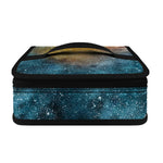 Blue Orange Stardust Galaxy Space Print Small Lunch Bag