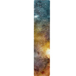 Blue Orange Stardust Galaxy Space Print Table Runner