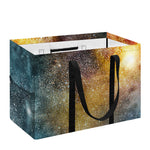 Blue Orange Stardust Galaxy Space Print Utility Tote Bag