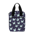 Blue Origami Crane Pattern Print Bible Tote Bag
