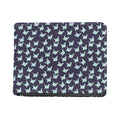 Blue Origami Crane Pattern Print Bifold Wallet