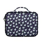 Blue Origami Crane Pattern Print Briefcase Bible Bag