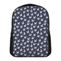 Blue Origami Crane Pattern Print Casual Backpack