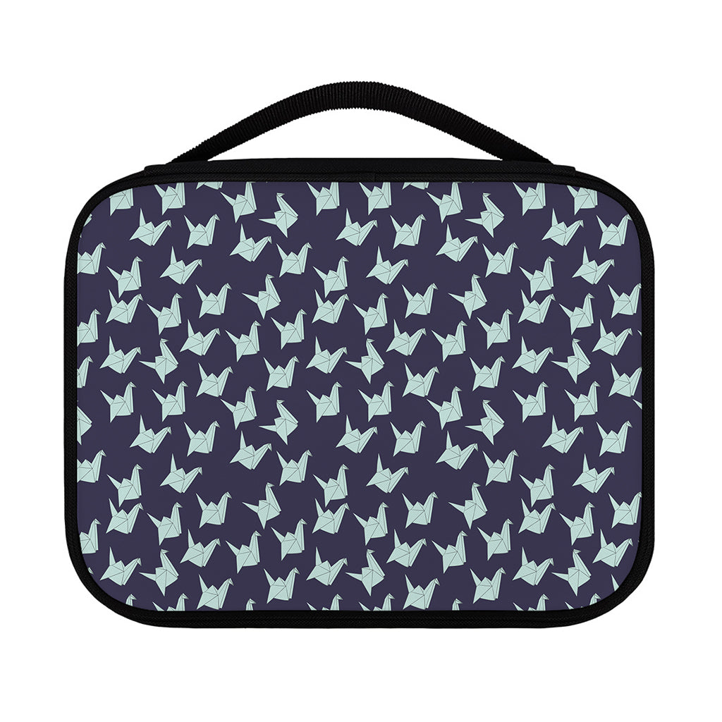 Blue Origami Crane Pattern Print Classic Bible Case