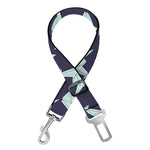 Blue Origami Crane Pattern Print Dog Seat Belt
