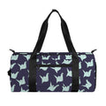 Blue Origami Crane Pattern Print Gym Bag