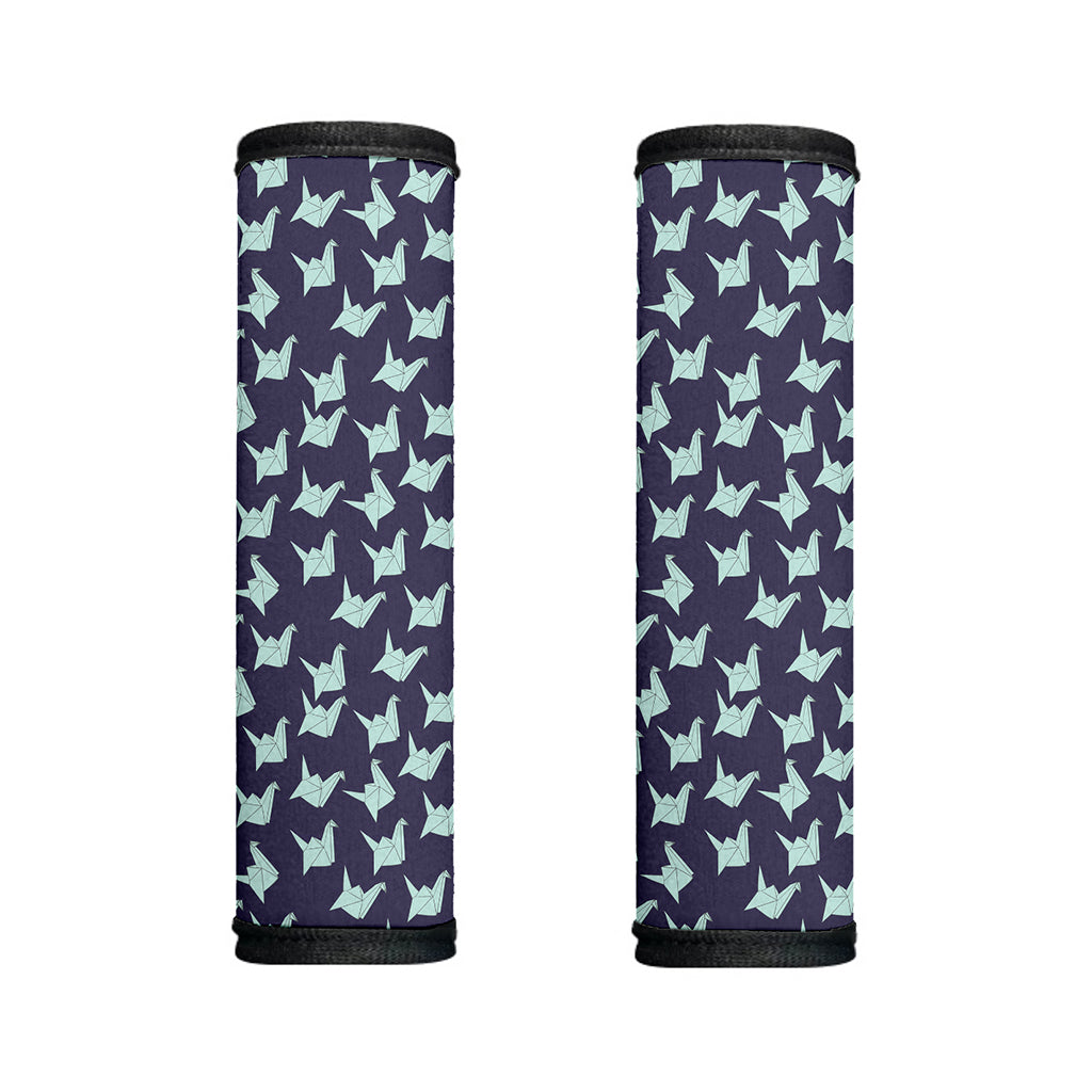 Blue Origami Crane Pattern Print Handle Covers