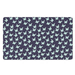 Blue Origami Crane Pattern Print Polyester Doormat